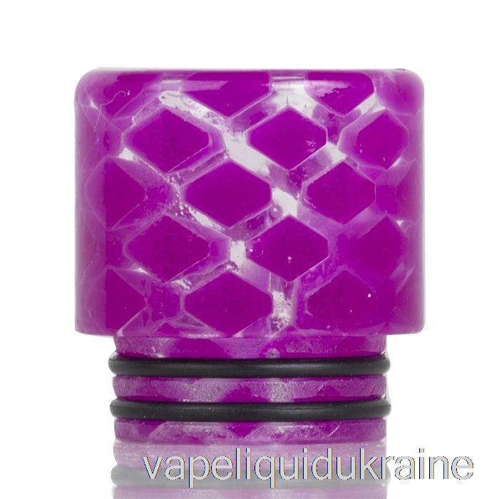 Vape Liquid Ukraine 810 Clear Snakeskin Resin Drip Tip Light Purple